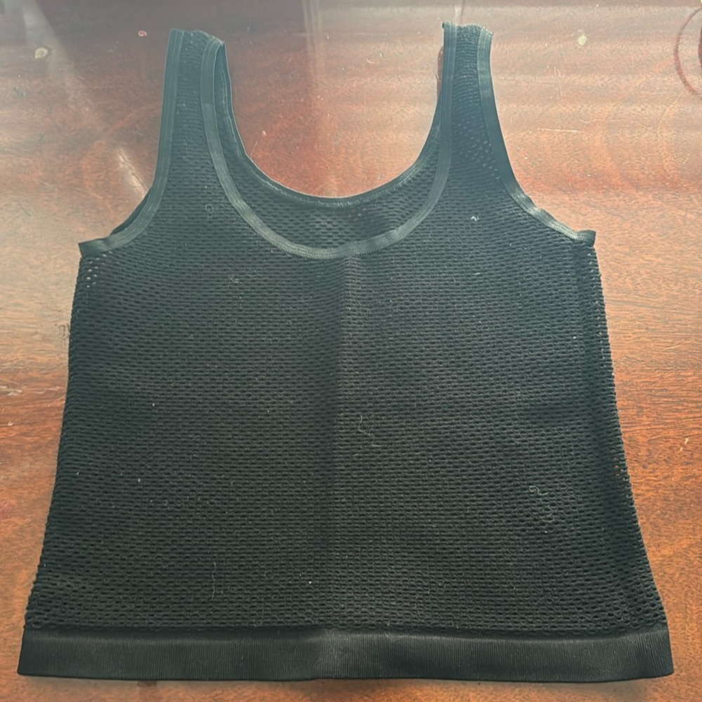 Black Fishnet Crop Top, Clubwear
